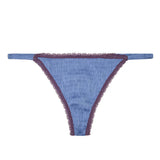 Roomie Blue Thong | الملابس الداخلية الدانتيل - Maison Clad