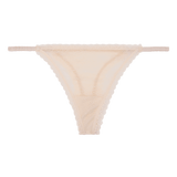 Roomie Off White Thong | الملابس الداخلية الدانتيل - Maison Clad