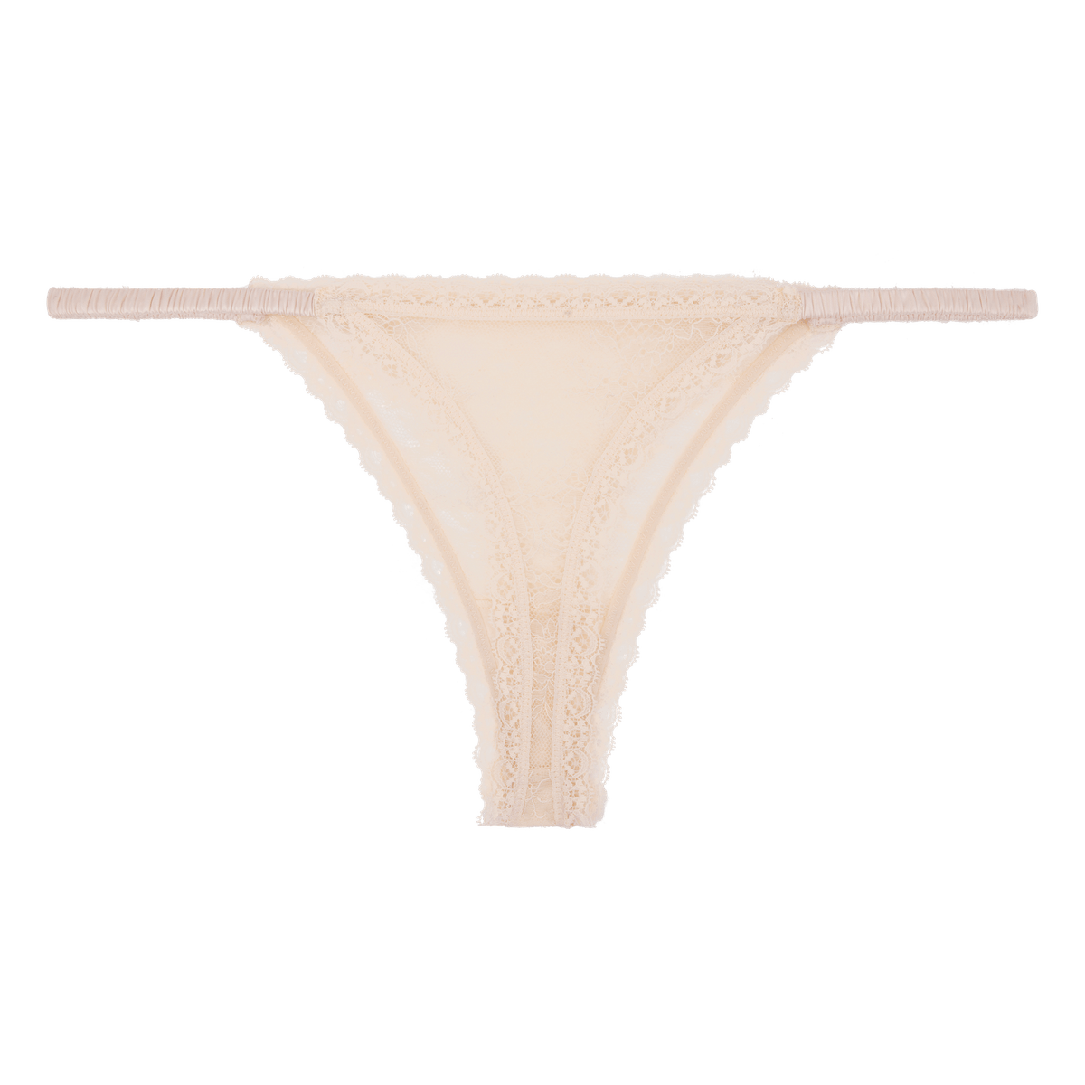 Roomie Off White Thong | الملابس الداخلية الدانتيل - Maison Clad