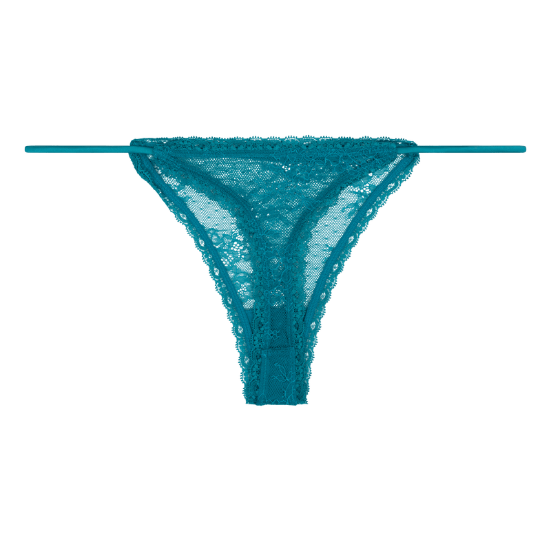 Roomie Teal Thong | الملابس الداخلية الدانتيل - Maison Clad