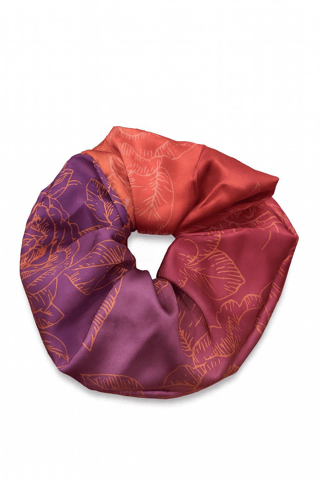 Scrunchies WhiteHello in our prints - Gradient roses| ربطة عنق - Maison Clad