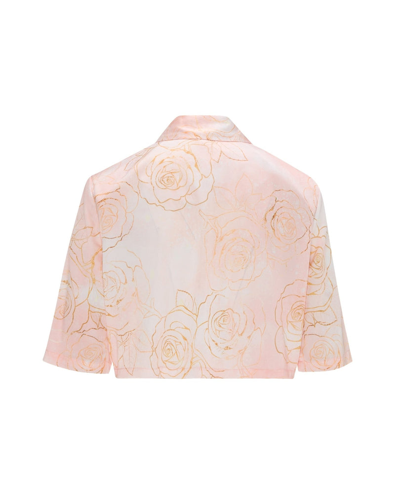 Shirt Alba Astrology Roses Gradient Lace Detail | بلوزة نسائية Alba - Maison Clad