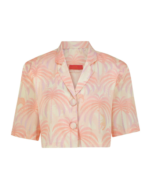 Shirt Alba Palm Elephant Gradient Pink | بلوزة نسائية Alba Palm - Maison Clad