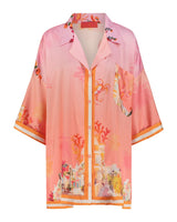 Shirt Arty Lobster Pink Orange Stripe | بلوزة نسائية Arty - Maison Clad