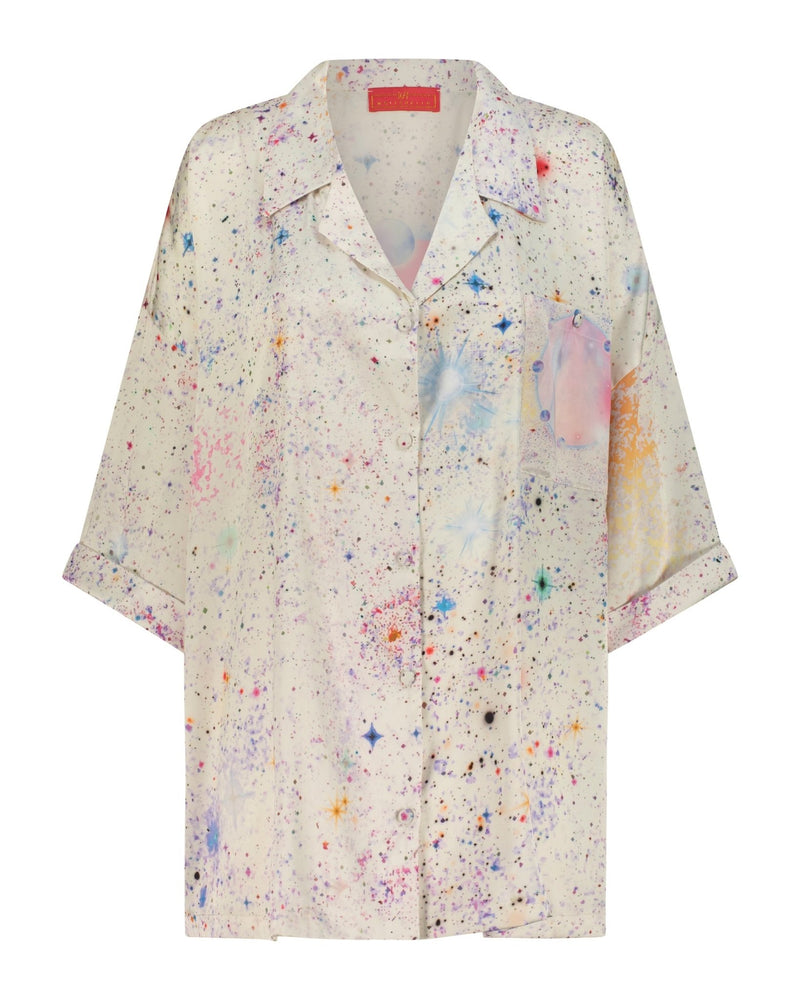 Shirt Arty Moon Graffiti Off White | بلوزة نسائية Arty - Maison Clad