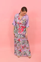 Shirt Arty Parrots Purple| بلوزة نسائية - Maison Clad