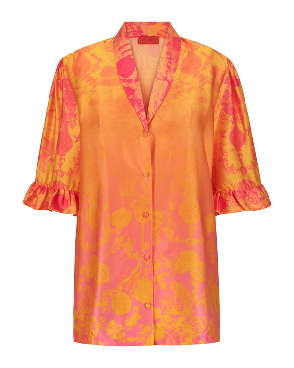 Shirt Celina Jouy Pink | بلوزة نسائية Celina - Maison Clad