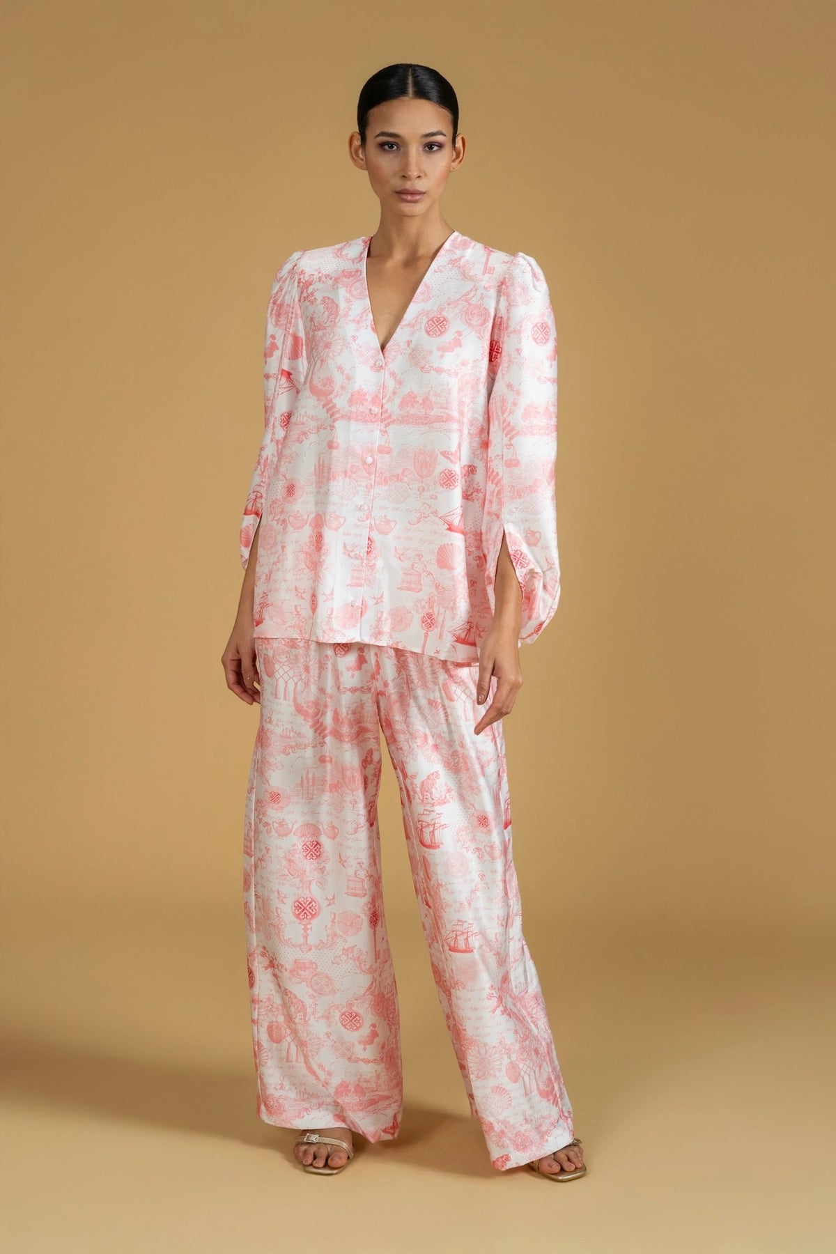 Shirt Curtia Lace Jouy | بلوزة نسائية Curtia Lace Jouy - Maison Clad