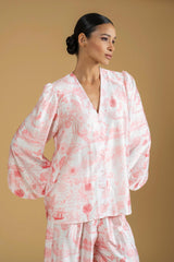 Shirt Curtia Lace Jouy | بلوزة نسائية Curtia Lace Jouy - Maison Clad