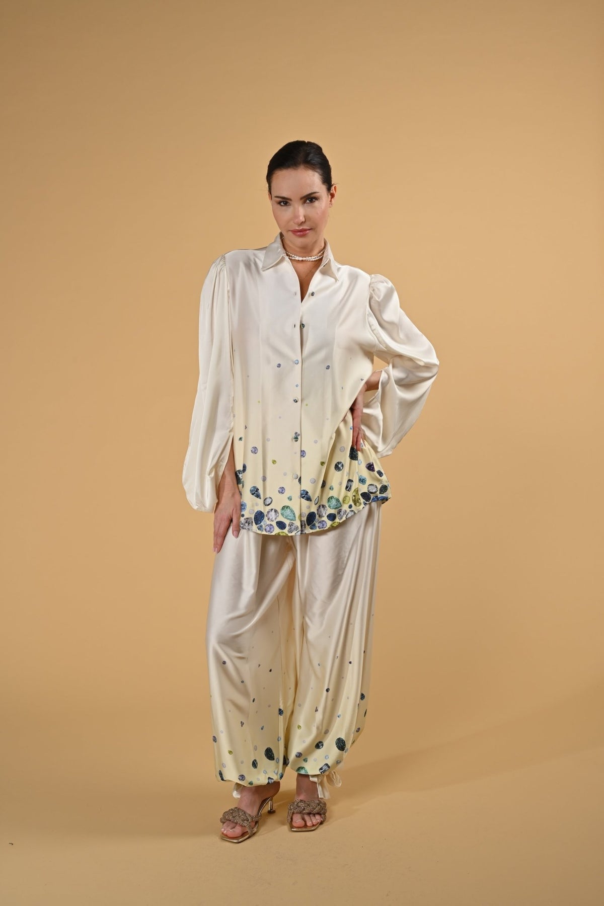 Shirt Curtis Gemstone Gradient | بلوزة نسائية Curtis Gemstone Gradient - Maison Clad