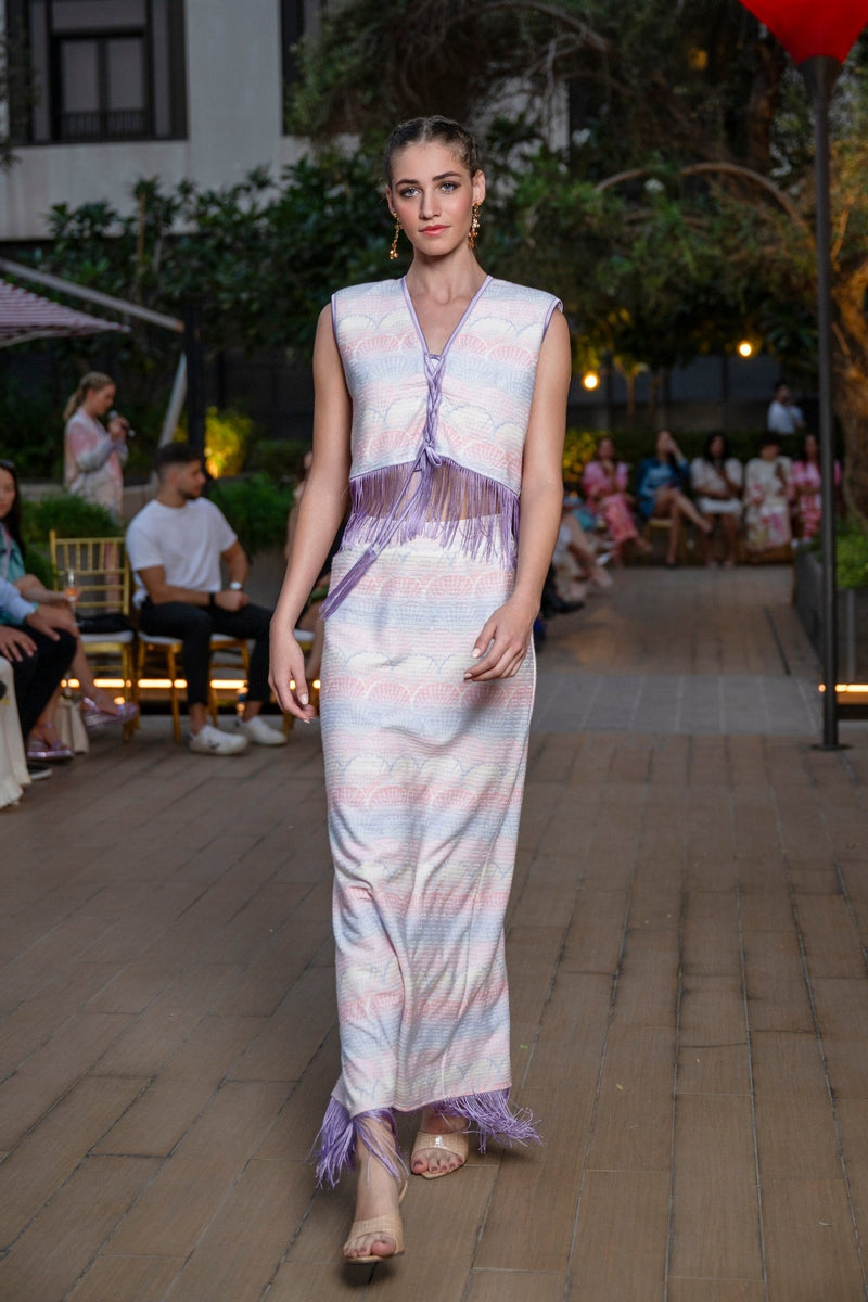 Shirt Dallas Fringes Astrology Knitwear Cancer | بلوزة نسائية Dallas - Maison Clad