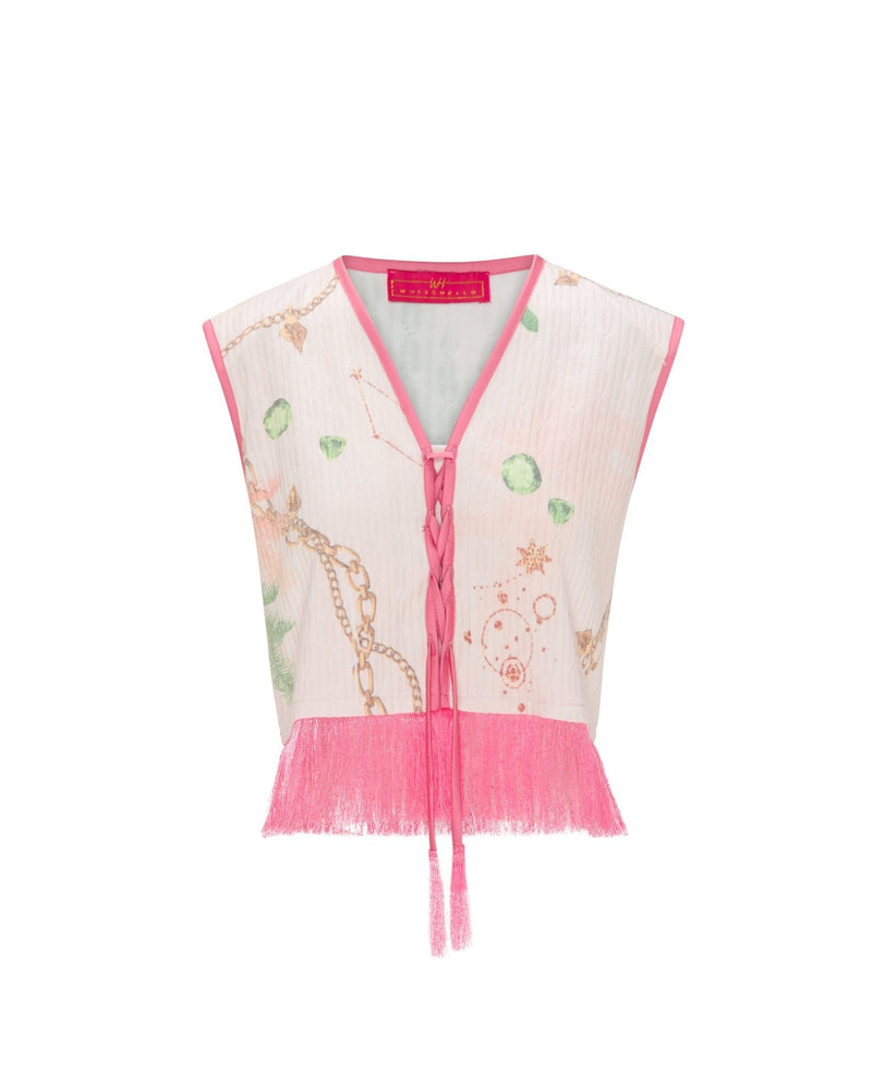 Shirt Dallas Fringes Astrology Knitwear Leo | بلوزة نسائية Dallas - Maison Clad