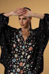 Shirt Dora Lace Black| بلوزة نسائية Dora Lace Black - Maison Clad