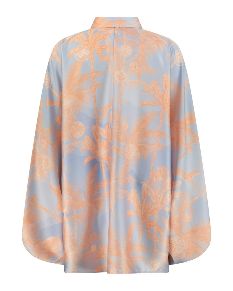 Shirt Dora Tiger Print Orange | بلوزة نسائية Dora - Maison Clad