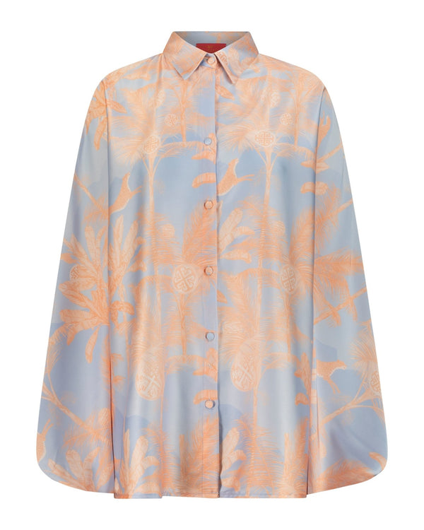 Shirt Dora Tiger Print Orange | بلوزة نسائية Dora - Maison Clad