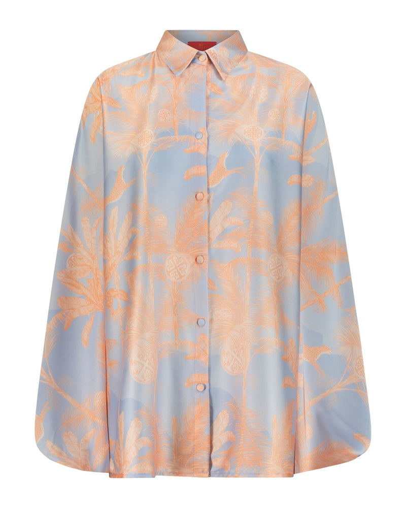 Shirt Dora Tiger Print Orange | بلوزة نسائية Dora - Maison Clad