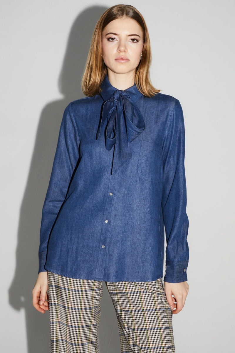 Shirt Lou Blue |قميص Lou Blue - Maison Clad