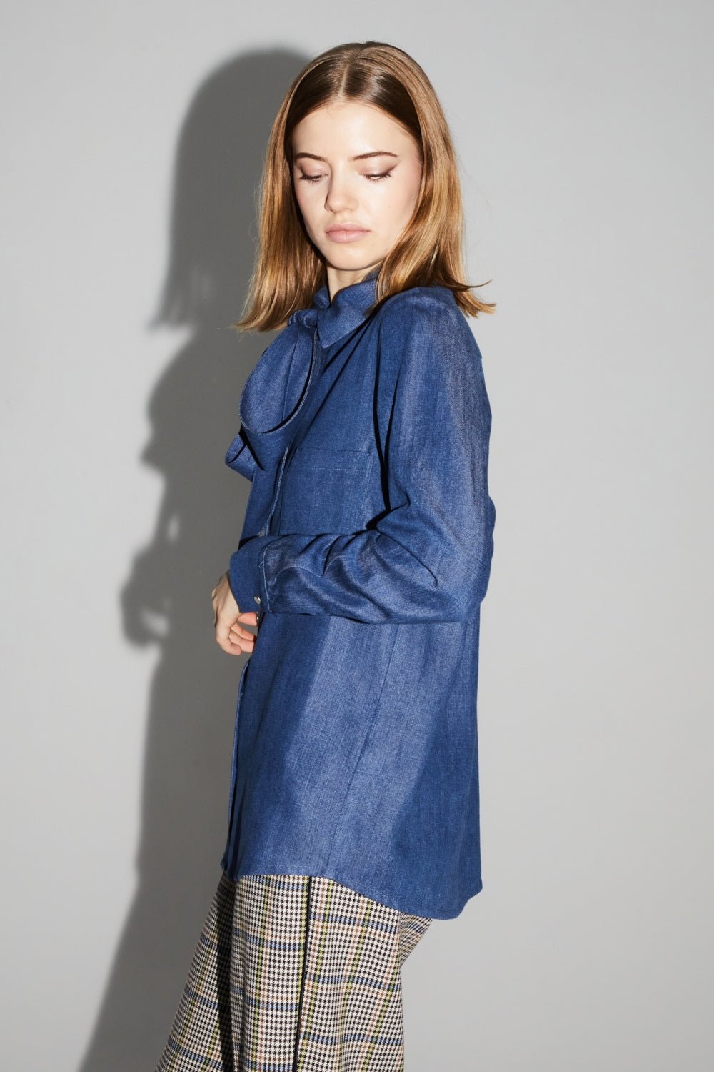 Shirt Lou Blue |قميص Lou Blue - Maison Clad