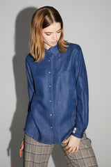 Shirt Lou Blue |قميص Lou Blue - Maison Clad