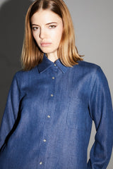Shirt Lou Blue |قميص Lou Blue - Maison Clad