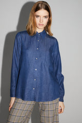 Shirt Lou Blue |قميص Lou Blue - Maison Clad