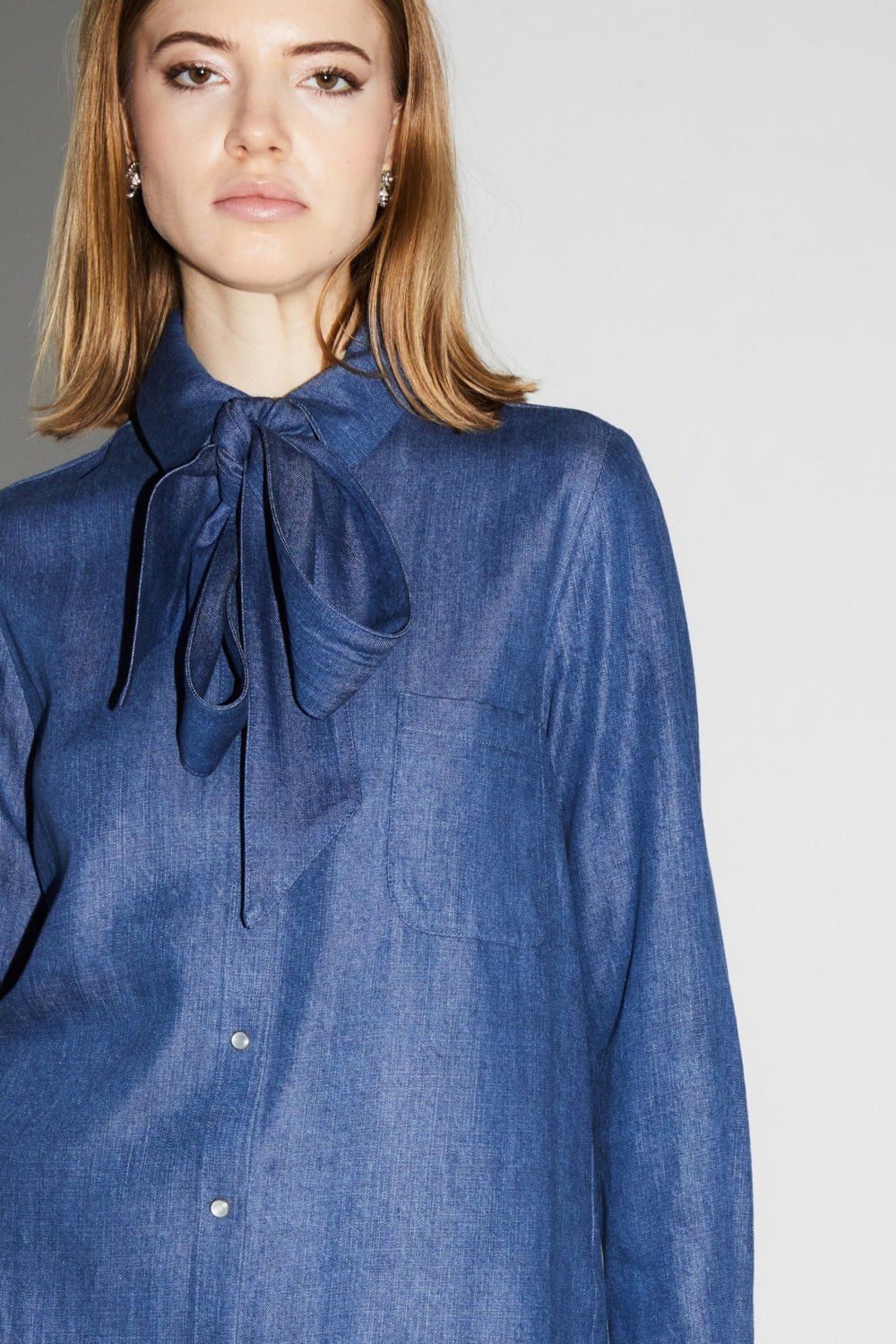 Shirt Lou Blue |قميص Lou Blue - Maison Clad