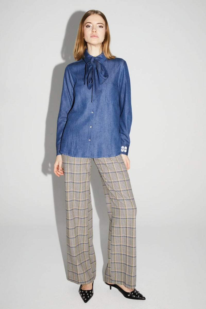 Shirt Lou Blue |قميص Lou Blue - Maison Clad