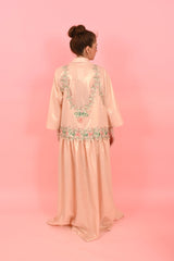 Shirt Louise Foiled Linen Gold Pink| بلوزة نسائية - Maison Clad