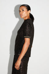 Shirt Poppy Sequins Burgundy|قميصPoppy - Maison Clad