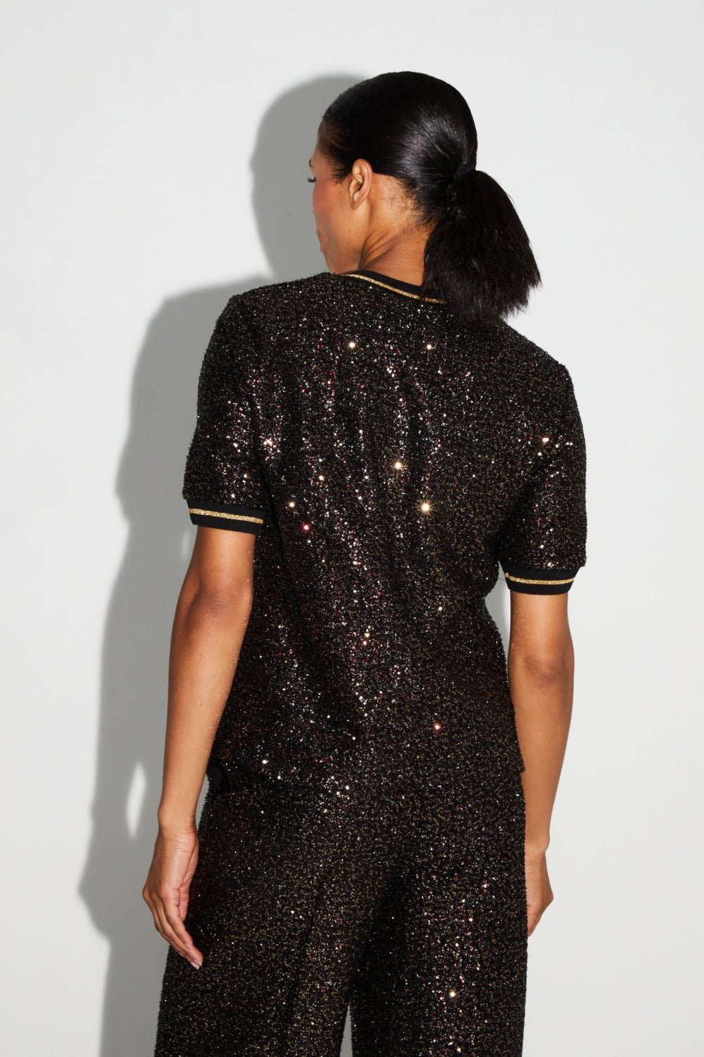 Shirt Poppy Sequins Burgundy|قميصPoppy - Maison Clad