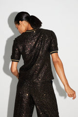 Shirt Poppy Sequins Burgundy|قميصPoppy - Maison Clad