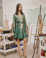 Short Dress Andromeda Callisto Emerald| فستان نسائي - Maison Clad