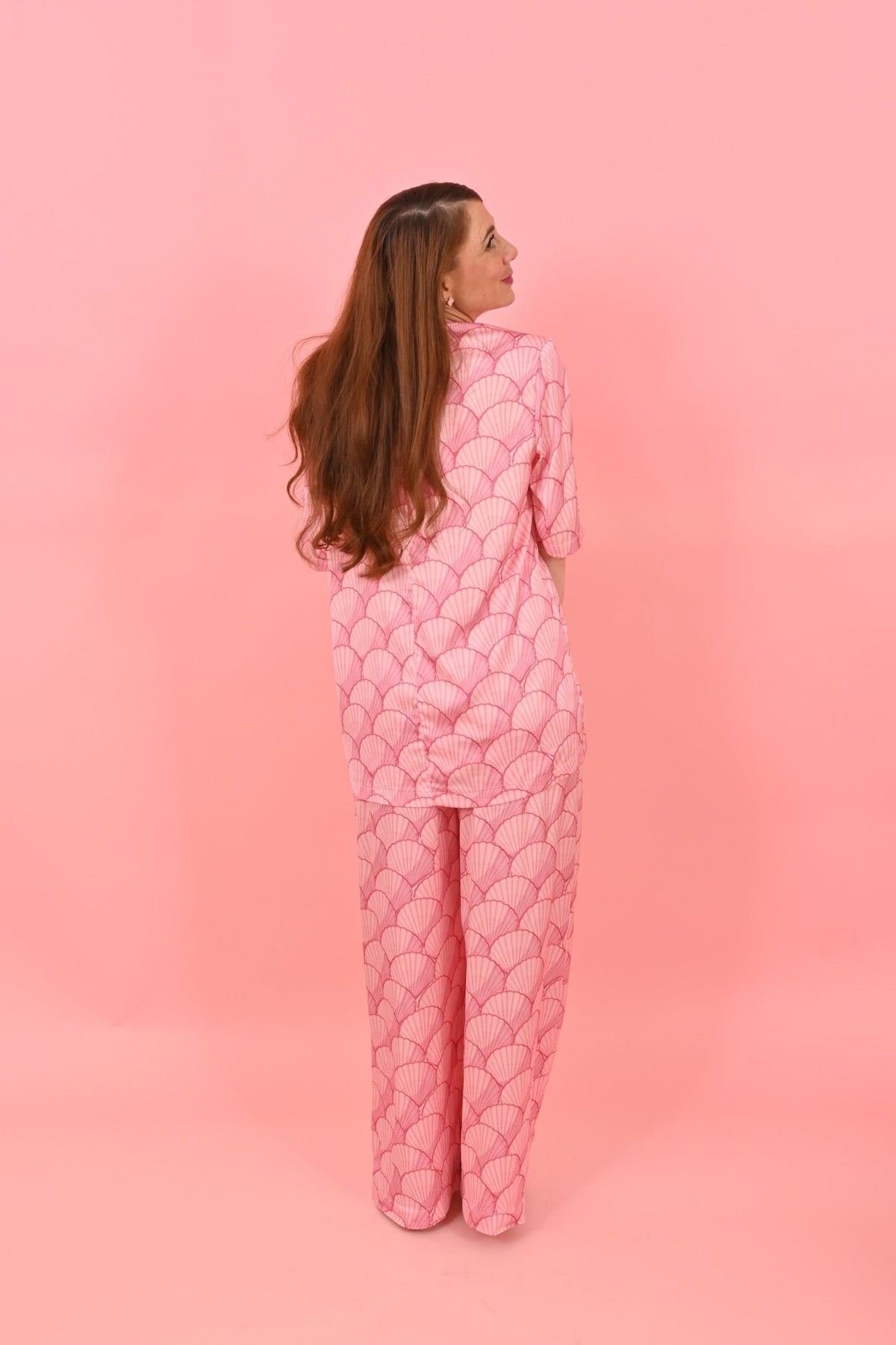 Short Sleeves Cleo Jackets Pink Shell | بلوزة نسائية - Maison Clad