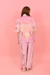 Short Sleeves Leo Jackets Rise Before The Sun Light Pink| بلوزة نسائية - Maison Clad