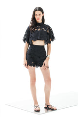 Shorts Zoe Petunia Althea Black| المرأة القصيرة - Maison Clad