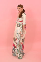 Skirt Arty Parrots Off White | تنورة - Maison Clad