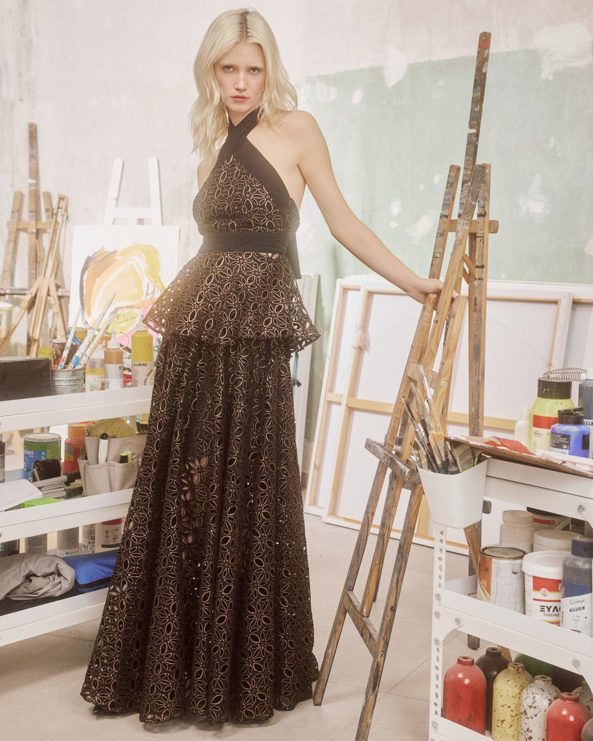 Skirt Callisto Amaryllis Black | تنورة نسائية - Maison Clad