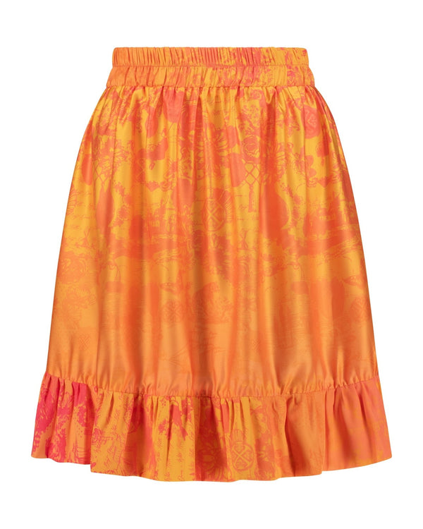 Skirt Fria Jouy Pink | تنورة Fria - Maison Clad