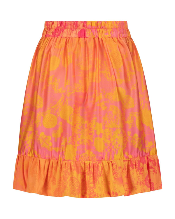 Skirt Fria Jouy Pink | تنورة Fria - Maison Clad