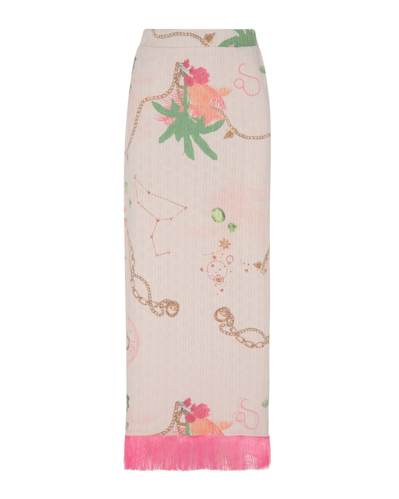 Skirt Hudson Astrology Leo Fringes | تنورة Hudson Fringes - Maison Clad