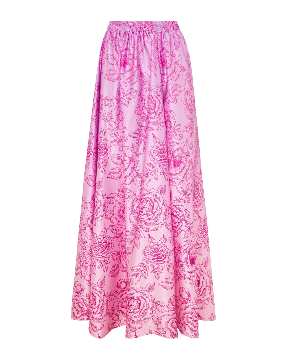 Skirt Karl Roses Gradient Fushia | تنورة Karl - Maison Clad