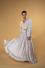 Skirt Karly Checks | تنورة Karly Checks - Maison Clad