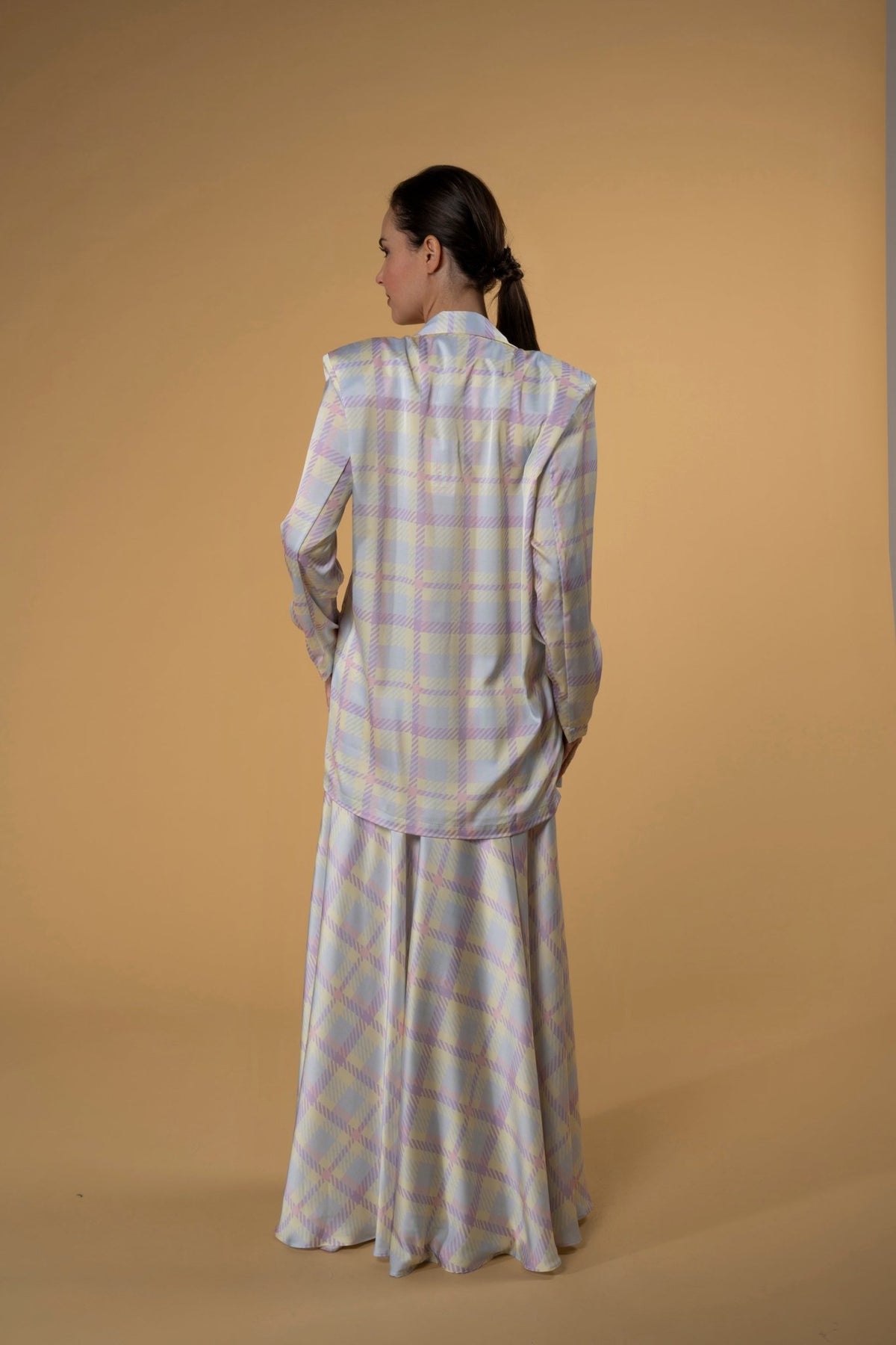 Skirt Karly Checks | تنورة Karly Checks - Maison Clad
