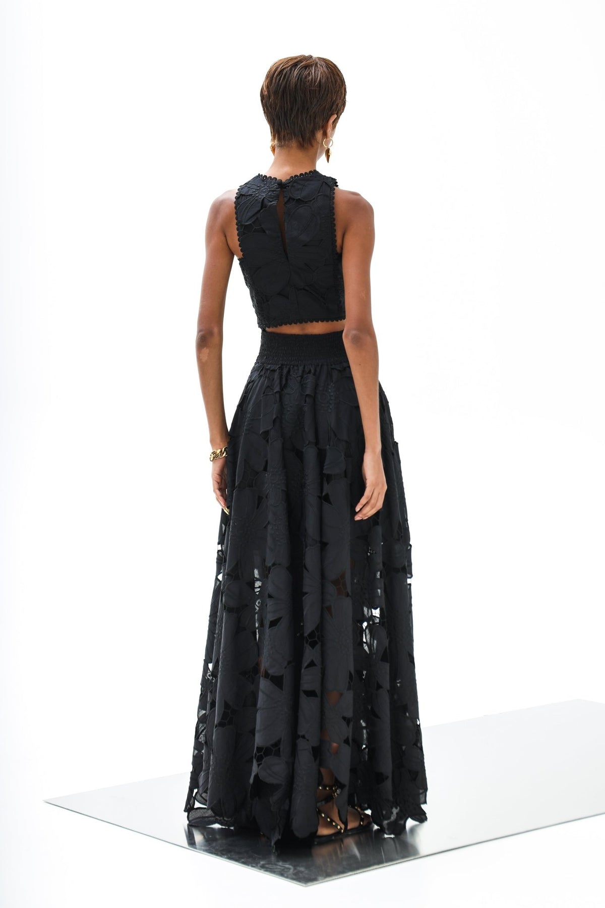 Skirt Petunia Maxi Calisto Althea Black | تنورة نسائية - Maison Clad