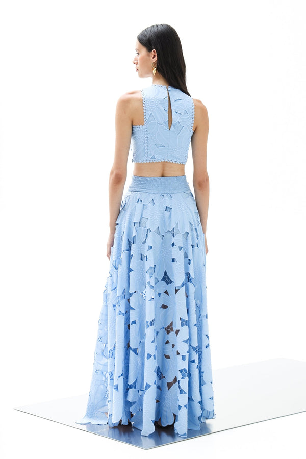 Skirt Petunia Maxi Calisto Althea Blue | تنورة نسائية - Maison Clad