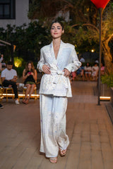 Skirt Slitty Knit Bandana Astrology Virgo | تنورة Slitty - Maison Clad