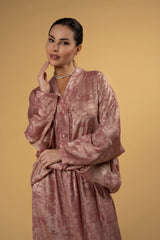 Skirt Slitty Shimmers Pink | تنورة Slitty Shimmers - Maison Clad