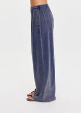 SOHO TOKIO WIDE LEG BLUE DENIM PANT| سروال SOHO TOKIO WIDE LEG PANT - Maison Clad
