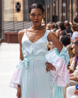 Straps Dress ELVY Light Green |فستان Elvy - Maison Clad