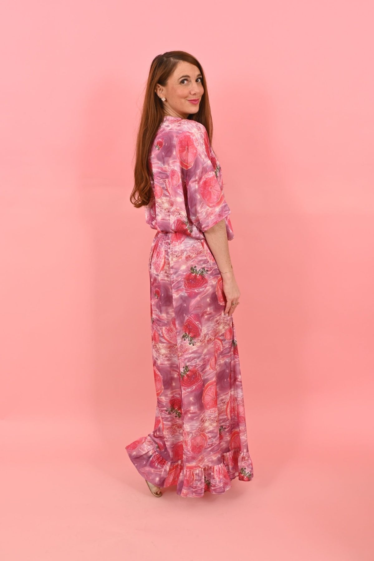 Tee Shirt Yummy Strawberry Pink | بلوزة نسائية - Maison Clad